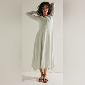 NWT Free People Light Gray Maxi Dress
